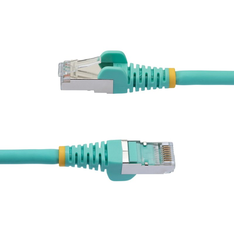StarTech.com Cable de 7,5m de Red Ethernet CAT6a - Aguamarina - Low Smoke Zero Halogen (LSZH) - 10GbE - 500MHz - PoE++ de 100W - Snagless sin Pestillo - RJ-45 Cable de Red S/FTP - Imagen 3