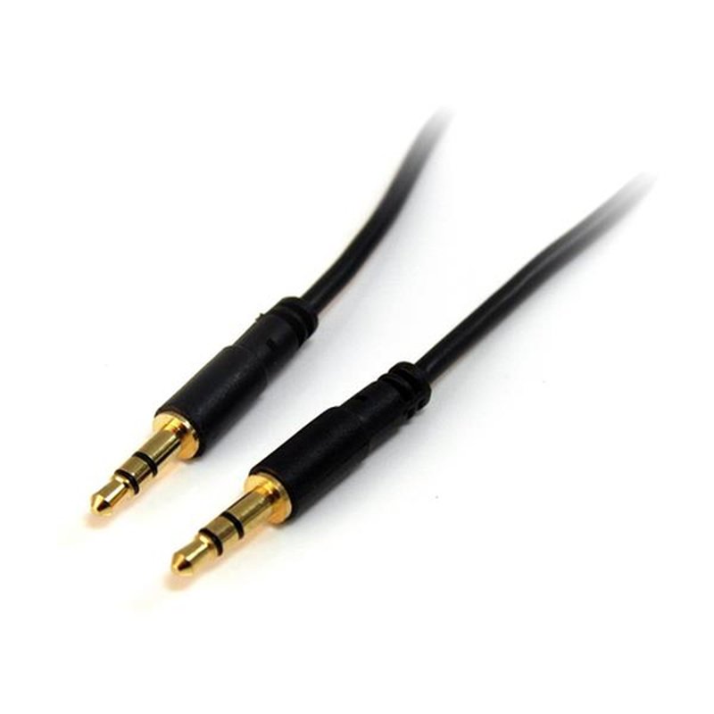 StarTech.com Cable de Audio Estéreo de 3,5mm Delgado de 1,8m - Cable de Audio Minijack Macho a Macho para Smartphone, Tablet o Reproductor MP3 StarTech.com Cable de Audio Estéreo de 3,5mm Delgado de 1,8m - Cable de Audio Minijack Macho a Macho para Smartphone, Tablet o Reproductor MP3