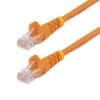 StarTech.com Cable de Red de 10m Naranja Cat5e Ethernet RJ45 sin Enganches