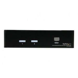 StarTech.com Conmutador Switch KVM 2 puertos HDMI con Hub Concentrador USB 2.0 Audio - 1920x1200