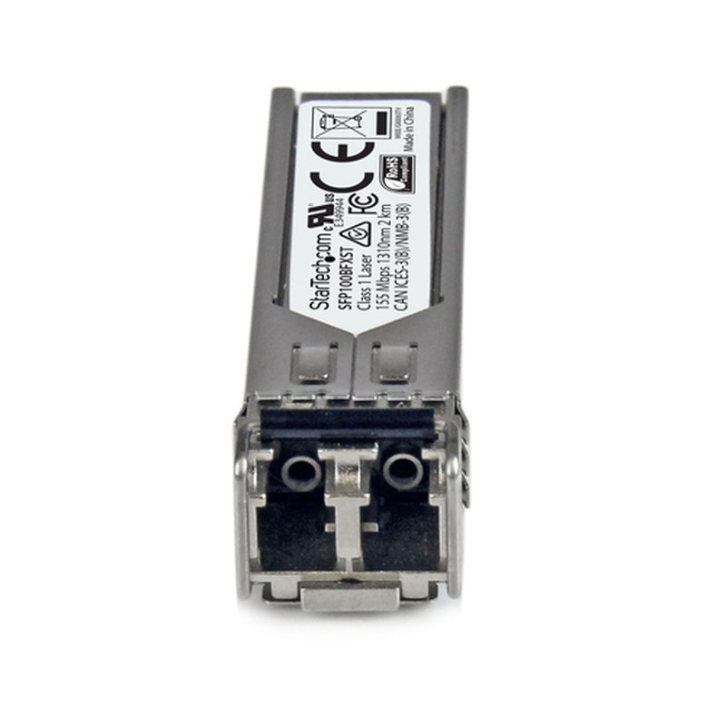 StarTech.com Módulo Transceptor SFP Compatible con MSA sin Codificar - 100BASE-FX - Transceptor Fibra Multimodo (MMF) de 100 MbE - SFP Ethernet de 100 Mb - LC - 2km - 1310nm - DDM - Imagen 3