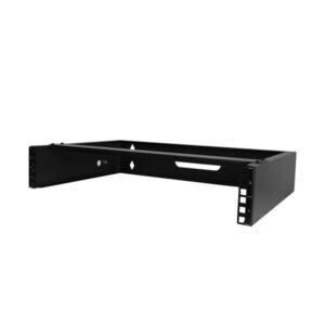 StarTech.com Rack de 2U de Pared para Equipo de Redes - 14" de Profundidad (Perfil Bajo) - Bracket de 19 Pulgadas para Paneles de Parcheo o Servidores - Soporta 35kg - Negro