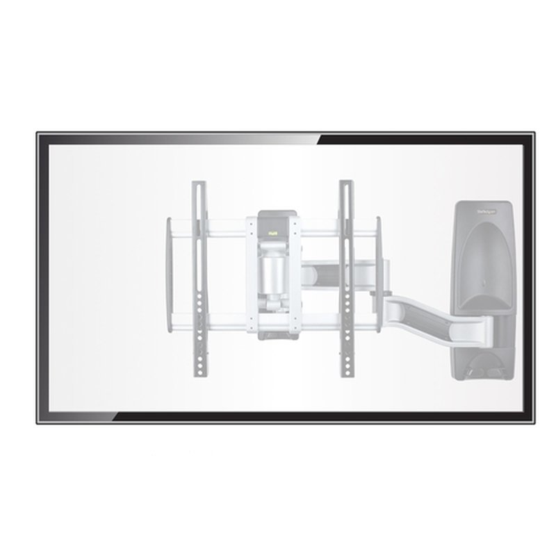 StarTech.com Soporte de Montaje Articulado de Pared para Televisores - Soporte VESA de Pared - Soporta TV Plano o Curvos de 65" o 45kg - Perfil Bajo Retraible - de Esquina - Imagen 4
