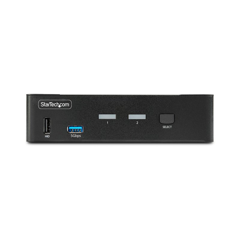 StarTech.com Switch Conmutador KVM DisplayPort de 2 Puertos - 8K60/4K144 - para Un Monitor - DP 1.4 - 2x USB 3.0 - 4x USB 2.0 HID - Conmutado por Botones y Teclas de Acceso Rápido - TAA - Imagen 3