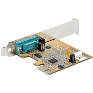 StarTech.com Tarjeta PCI Express Serie de 1 Puerto, Tarjeta de Interfaz PCIe a Serie RS232 (DB9), Tarjeta Serial, UART 16C1050, Perfil Bajo y Completo, Retención COM, Win/Linux StarTech.com Tarjeta PCI Express Serie de 1 Puerto, Tarjeta de Interfaz PCIe a Serie RS232 (DB9), Tarjeta Serial, UART 16C1050, Perfil Bajo y Completo, Retención COM, Win/Linux