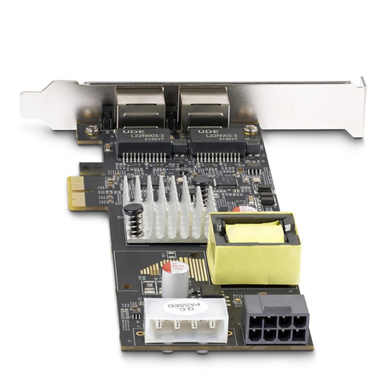 StarTech.com Tarjeta de Red Ethernet PCIe de 2 Puertos PoE de 2,5Gb - Tarjeta de Red NBASE-T - Adaptador LAN PCI Express - Intel I225-V Doble - PoE+ - 802.3af/at - Alimentado por LP4/PCIe de 8 Pines StarTech.com Tarjeta de Red Ethernet PCIe de 2 Puertos PoE de 2,5Gb - Tarjeta de Red NBASE-T - Adaptador LAN PCI Express - Intel I225-V Doble - PoE+ - 802.3af/at - Alimentado por LP4/PCIe de 8 Pines - Imagen 4