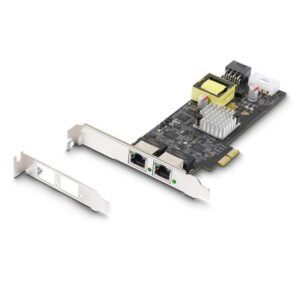 StarTech.com Tarjeta de Red Ethernet PCIe de 2 Puertos PoE de 2,5Gb - Tarjeta de Red NBASE-T - Adaptador LAN PCI Express - Intel I225-V Doble - PoE+ - 802.3af/at - Alimentado por LP4/PCIe de 8 Pines StarTech.com Tarjeta de Red Ethernet PCIe de 2 Puertos PoE de 2,5Gb - Tarjeta de Red NBASE-T - Adaptador LAN PCI Express - Intel I225-V Doble - PoE+ - 802.3af/at - Alimentado por LP4/PCIe de 8 Pines