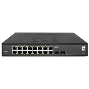 LevelOne GES-2118 switch Gestionado L2 Gigabit Ethernet (10/100/1000) Negro