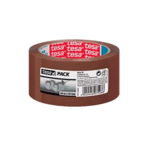 TESA Precinto Standard - PP - 50 mm x 66 m - Color marron - Pack 6 rollos