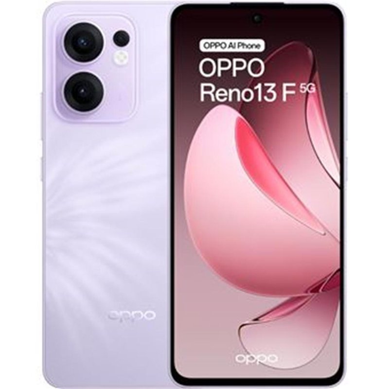 OPPO 13 F 5G 16,9 cm (6.67") SIM doble Android 15 USB Tipo C 8 GB 256 GB 5800 mAh Púrpura OPPO 13 F 5G 16,9 cm (6.67") SIM doble Android 15 USB Tipo C 8 GB 256 GB 5800 mAh Púrpura