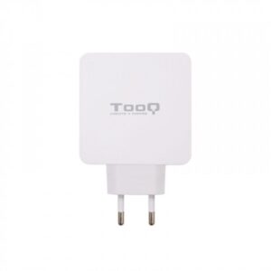 TooQ Cargador de Pared doble puerto USB-C PD + USB A QC3.0, 48W TooQ Cargador de Pared doble puerto USB-C PD + USB A QC3.0, 48W