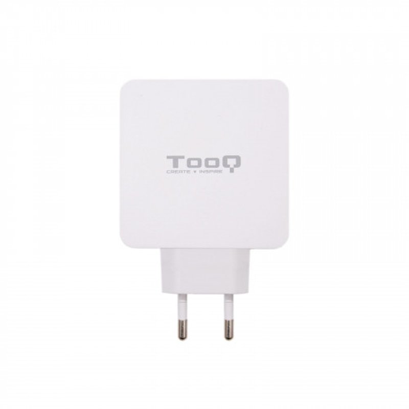 TooQ Cargador de Pared doble puerto USB-C PD + USB A QC3.0, 48W TooQ Cargador de Pared doble puerto USB-C PD + USB A QC3.0, 48W - Imagen 2