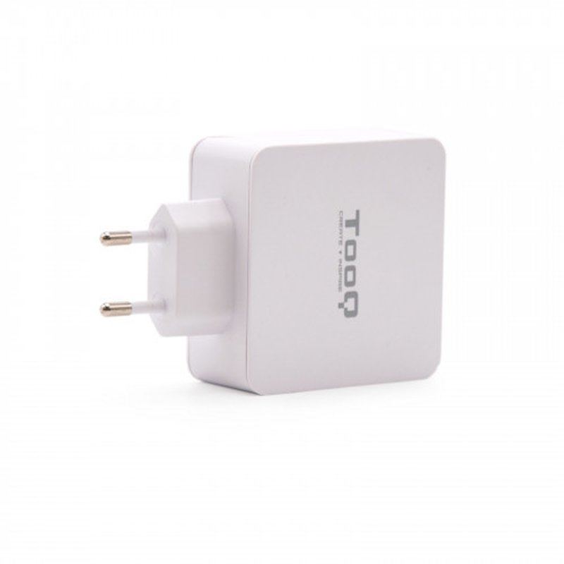 TooQ Cargador de Pared doble puerto USB-C PD + USB A QC3.0, 48W TooQ Cargador de Pared doble puerto USB-C PD + USB A QC3.0, 48W - Imagen 3