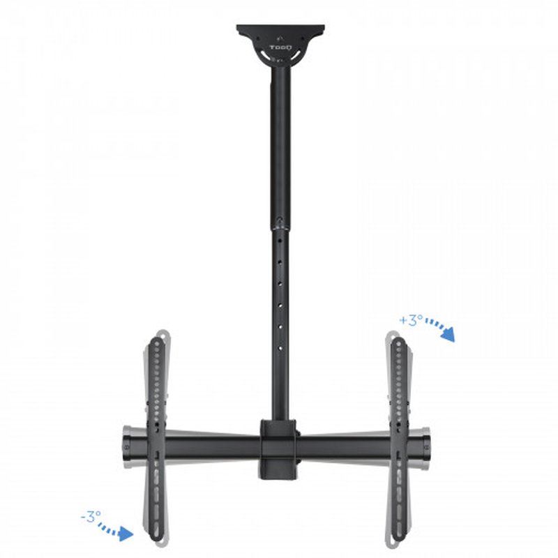 TooQ LPCE1170TSLI-B soporte para pantalla de señalización 177,8 cm (70") Negro - Imagen 7