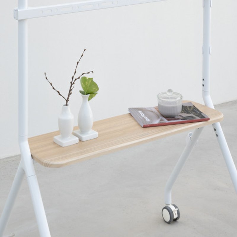 TooQ iLOVE Soporte de Suelo con Ruedas para Pantalla 49"-80", Blanco y Haya TooQ iLOVE Soporte de Suelo con Ruedas para Pantalla 49"-80", Blanco y Haya - Imagen 6