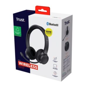 Trust Ayda Auriculares Inalámbrico y alámbrico Diadema Llamadas/Música USB Tipo C Bluetooth Negro