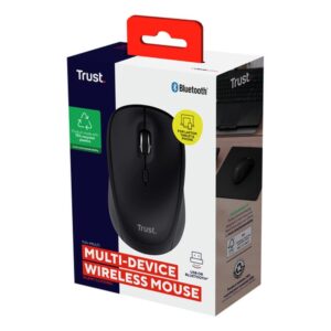 Trust Yvi+ ratón Universal Ambidextro RF Wireless + Bluetooth Óptico 1600 DPI