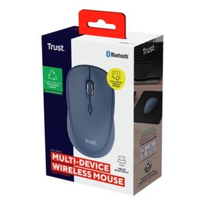 Trust Yvi+ ratón Universal Ambidextro RF Wireless + Bluetooth Óptico 1600 DPI