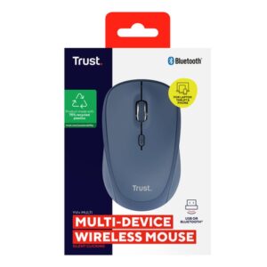 Trust Yvi+ ratón Universal Ambidextro RF Wireless + Bluetooth Óptico 1600 DPI
