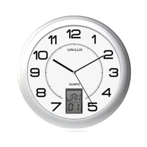 UNILUX Reloj Instinct diam 30,5cm gris metalizado