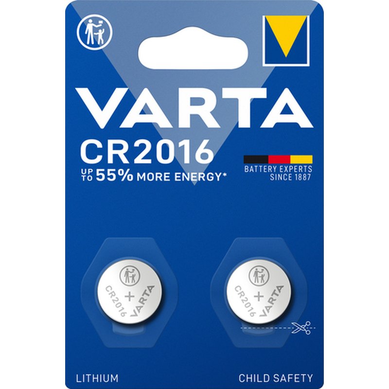 Varta 06016 Batería de un solo uso CR2016 Litio