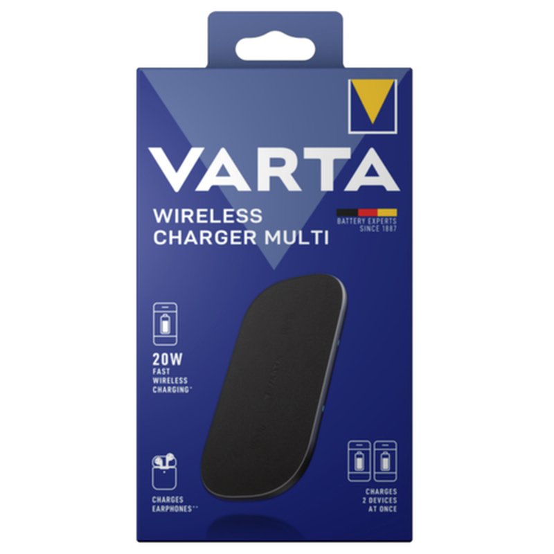 Varta 57906 101 111 cargador de dispositivo móvil Universal Negro USB Cargador inalámbrico Carga rápida Interior - Imagen 2