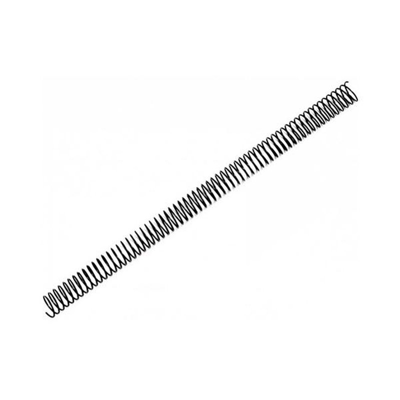 YOSAN Espiral metalica - 64 perforaciones - 20 mm - Color negro - Caja 100 ud