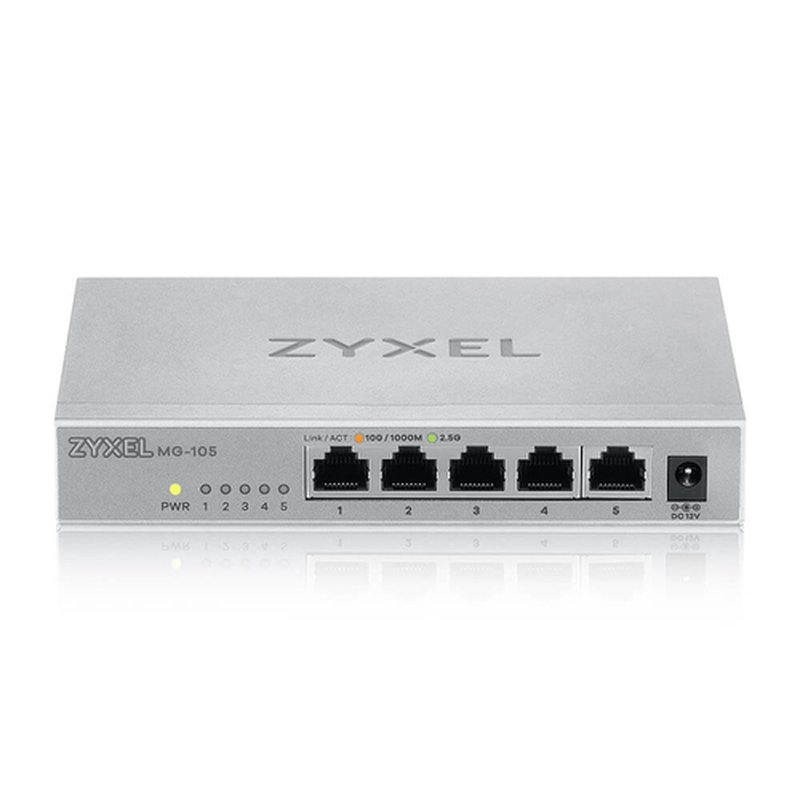 Zyxel XMG-105 No administrado 2.5G Ethernet (100/1000/2500) Gris Zyxel XMG-105 No administrado 2.5G Ethernet (100/1000/2500) Gris - Imagen 2