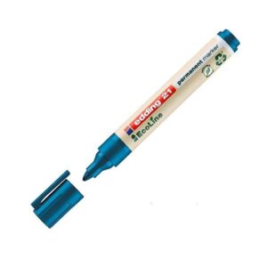 edding Marcador permanente Ecoline 21 - Punta conica - Trazo 1,5 mm - Color azul