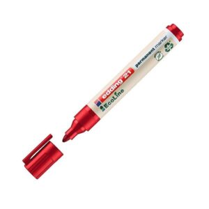 edding Marcador permanente Ecoline 21 - Punta conica - Trazo 1,5 mm - Color rojo