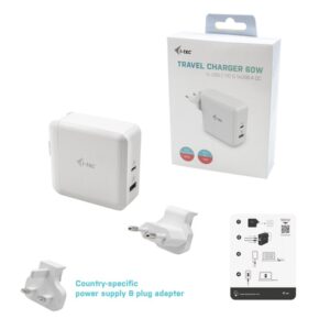 i-tec USB-C Travel Charger 60W + USB-A Port 18W i-tec USB-C Travel Charger 60W + USB-A Port 18W