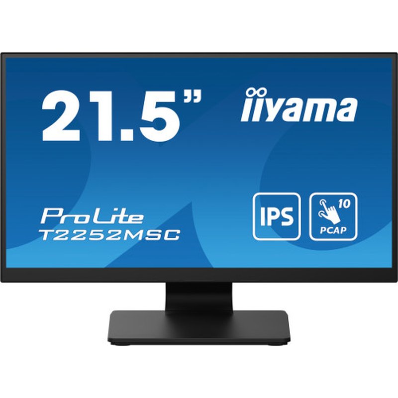iiyama ProLite T2252MSC-B2AG pantalla para PC 54,6 cm (21.5") 1920 x 1080 Pixeles Full HD LCD Pantalla táctil Negro