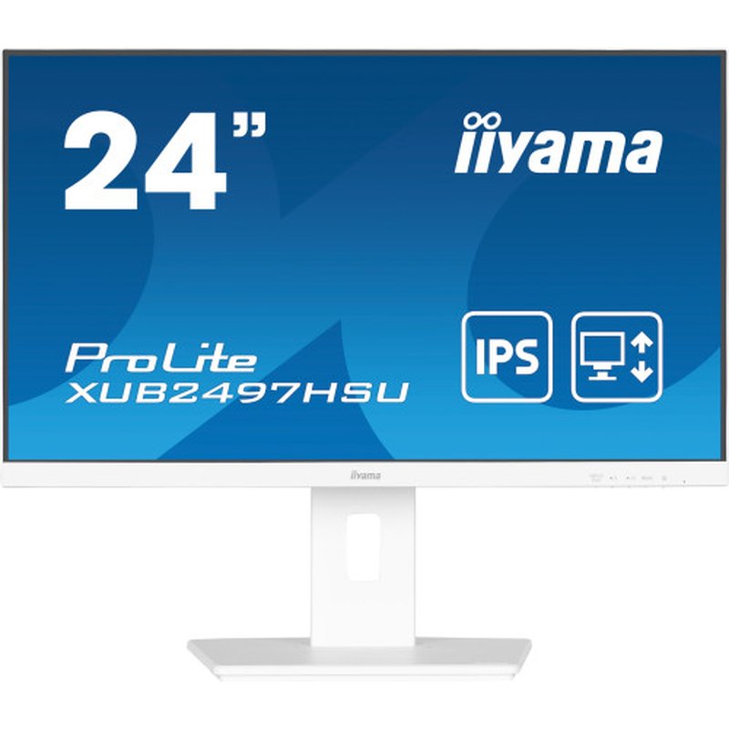 iiyama ProLite XUB2497HSU-W2 pantalla para PC 60,5 cm (23.8") 1920 x 1080 Pixeles Full HD LED Blanco