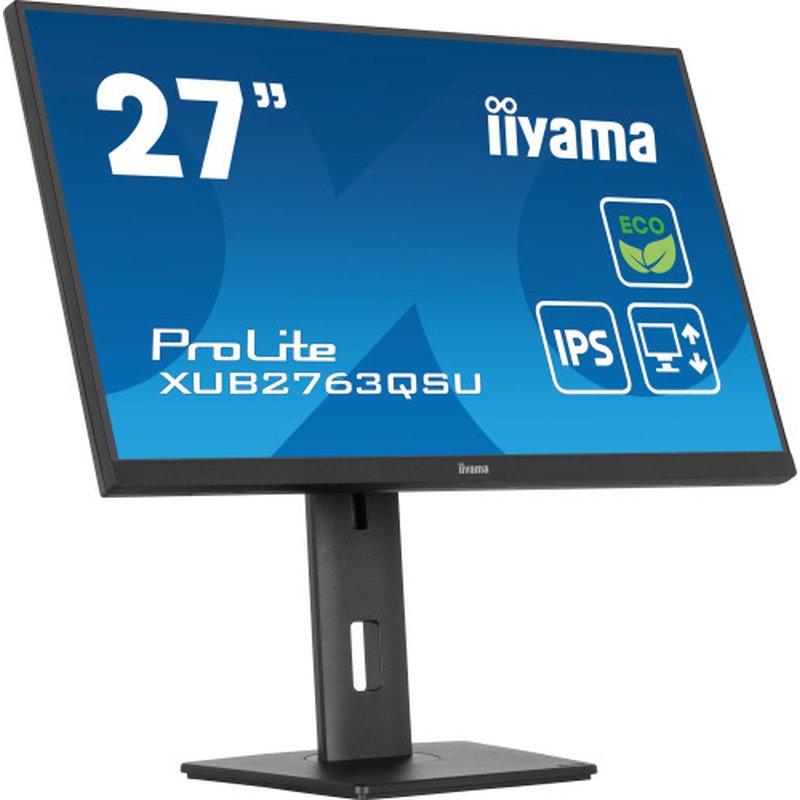 iiyama ProLite XUB2763QSU-B1 pantalla para PC 68,6 cm (27") 2560 x 1440 Pixeles Full HD LED Negro - Imagen 2
