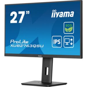 iiyama ProLite XUB2763QSU-B1 pantalla para PC 68,6 cm (27") 2560 x 1440 Pixeles Full HD LED Negro