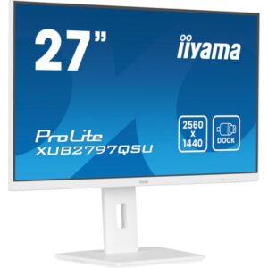 iiyama ProLite XUB2797QSU-W2 pantalla para PC 68,6 cm (27") 2560 x 1440 Pixeles Quad HD LED Blanco