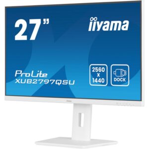 iiyama ProLite XUB2797QSU-W2 pantalla para PC 68,6 cm (27") 2560 x 1440 Pixeles Quad HD LED Blanco