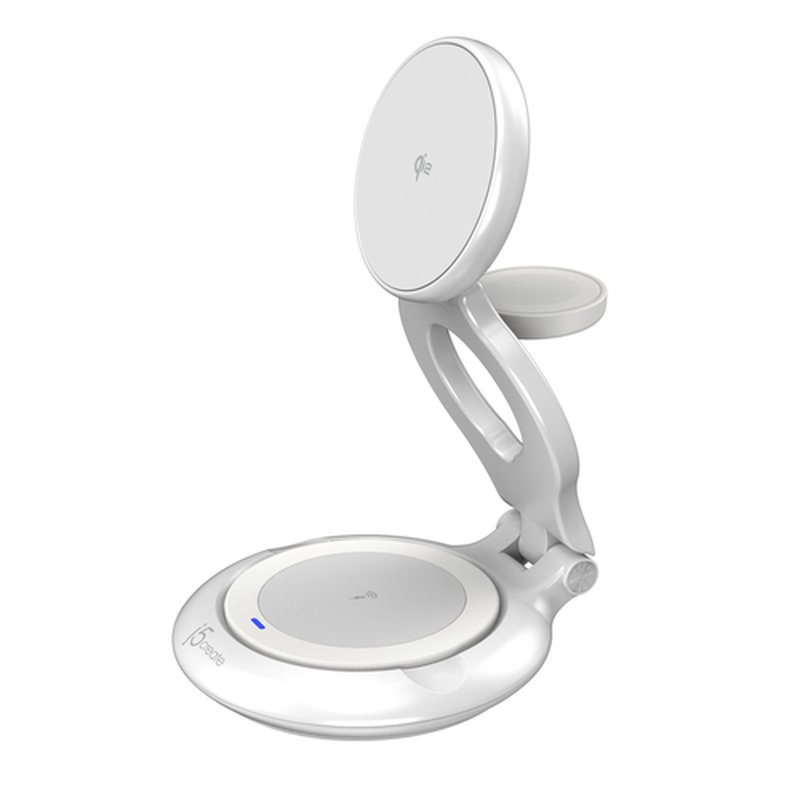 j5create JUPW3415-N cargador de dispositivo móvil Reloj inteligente, Auriculares, Smartphone Blanco USB Cargador inalámbrico Carga rápida Interior j5create JUPW3415-N cargador de dispositivo móvil Reloj inteligente, Auriculares, Smartphone Blanco USB Cargador inalámbrico Carga rápida Interior