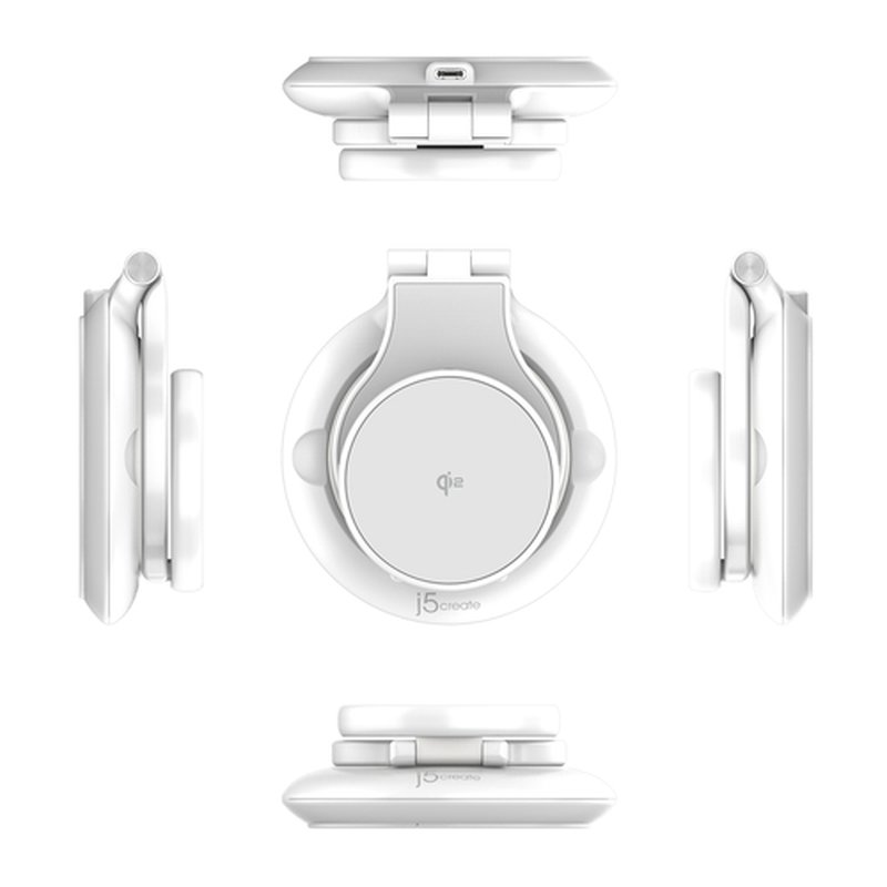 j5create JUPW3415-N cargador de dispositivo móvil Reloj inteligente, Auriculares, Smartphone Blanco USB Cargador inalámbrico Carga rápida Interior j5create JUPW3415-N cargador de dispositivo móvil Reloj inteligente, Auriculares, Smartphone Blanco USB Cargador inalámbrico Carga rápida Interior - Imagen 4