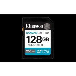 Kingston Technology 128GB SDXC Canvas Go Plus Gen4 200MB/s C10 UHS-I U3 V30