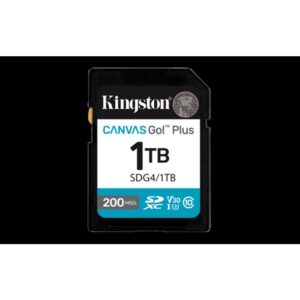 Kingston Technology 1TB SDXC Canvas Go Plus Gen4 200MB/s C10 UHS-I U3 V30