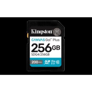 Kingston Technology 256GB SDXC Canvas Go Plus Gen4 200MB/s C10 UHS-I U3 V30