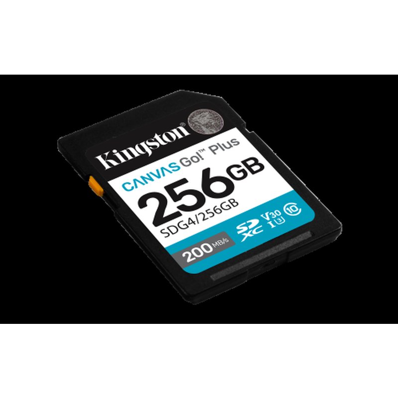 Kingston Technology 256GB SDXC Canvas Go Plus Gen4 200MB/s C10 UHS-I U3 V30 Kingston Technology 256GB SDXC Canvas Go Plus Gen4 200MB/s C10 UHS-I U3 V30 - Imagen 2