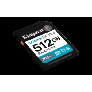 Alternative view of Kingston Technology 512GB SDXC Canvas Go Plus Gen4 200MB/s C10 UHS-I U3 V30