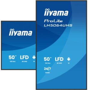 iiyama LH7564UHS-B1AG pantalla de señalización Pantalla plana para señalización digital 190,5 cm (75") Wifi 500 cd / m² 4K Ultra HD Negro Android 24/7 iiyama LH7564UHS-B1AG pantalla de señalización Pantalla plana para señalización digital 190,5 cm (75") Wifi 500 cd / m² 4K Ultra HD Negro Android 24/7