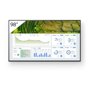 Sony FW-98BZ30L pantalla de señalización Pantalla plana para señalización digital 2,49 m (98") LED Wifi 440 cd / m² 4K Ultra HD Negro Android 24/7