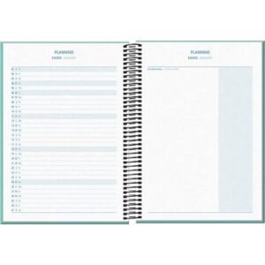 Alternative view of AGENDA ESCOLAR 2025-2026 TAMAÑO A5 TAPA CARTON FORRADO SEMANA VISTA MODELO SYSTEM BASIC VERDE DOHE 52058