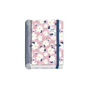 AGENDA ESCOLAR 2025-2026 TAMAÑO A6 TAPA CARTON FORRADO DÍA PÁGINA PRIME CAMOMILLE DOHE 52049