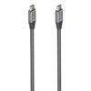 AISENS Cable USB 3.2 Gen2x2 Aluminio 20Gbps 8K@30Hz 5A 100W E-Mark, Tipo USB-C/M-USB-C/M, Gris, 3.0m