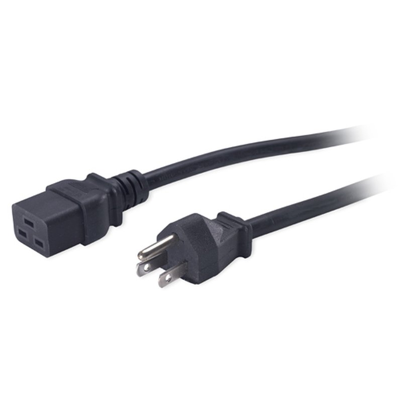 APC Pwr Cord, 15A, 100-120V, C19 to 5-15 Negro 2,5 m APC Pwr Cord, 15A, 100-120V, C19 to 5-15 Negro 2,5 m